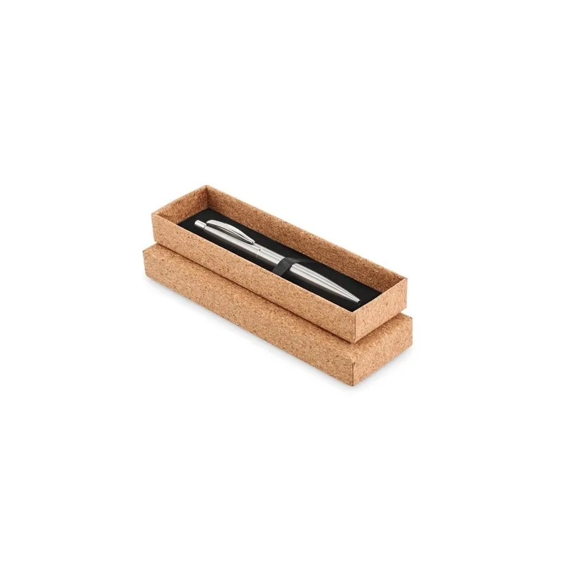 Stylo Écologique Personnalisé en Acier Inox Recyclé - GRAZ Matières : carton Couleurs : argenté