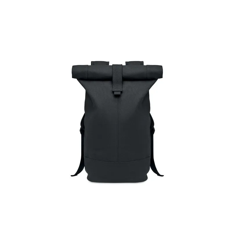 Sac à dos écologique en toile lavée personnalisé ZURICH ROLL - Style économique Matières : carton Couleurs : fuchsia cadeau entr