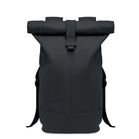 Sac à dos écologique en toile lavée personnalisé ZURICH ROLL - Style économique Matières : carton Couleurs : fuchsia cadeau entr