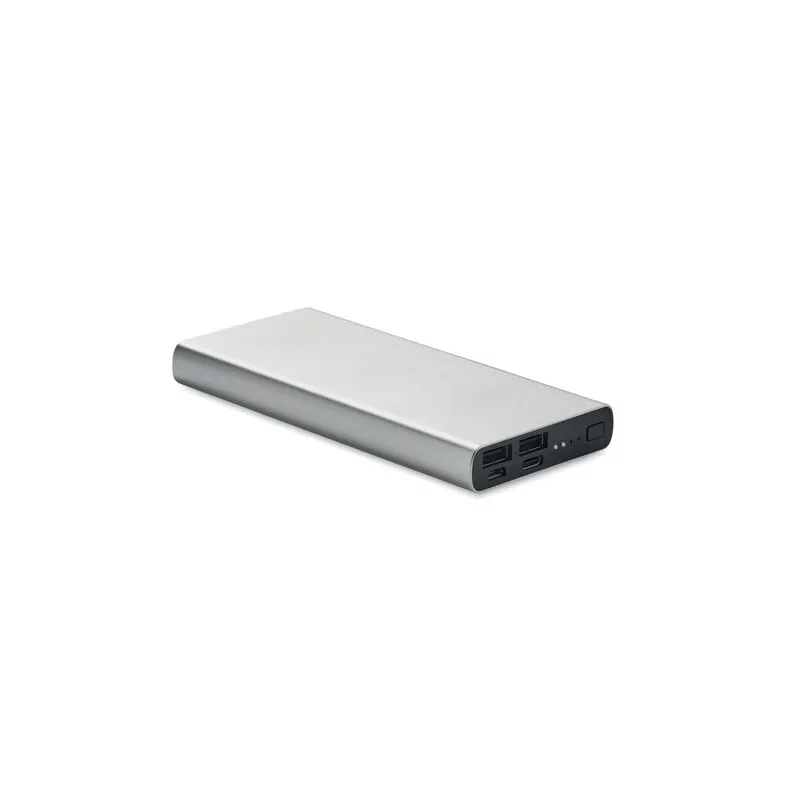 Powerbank Personnalisée Économique 10000 mAh Ultra-Puissant POWERFLAT 8 C Matières : carton Couleurs : noir personnalisable avec
