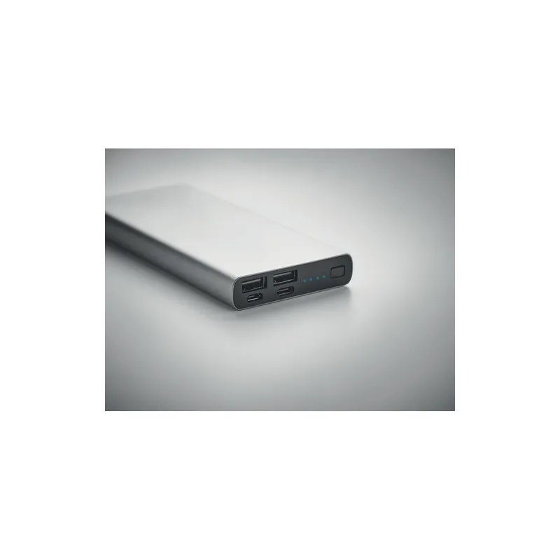 Powerbank Personnalisée Économique 10000 mAh Ultra-Puissant POWERFLAT 8 C Matières : carton Couleurs : noir goodies entreprise d