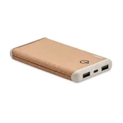 Powerbank Écologique Personnalisée 10000mAh à Charge Rapide RALIA Matières : coton Couleurs : drapeau France