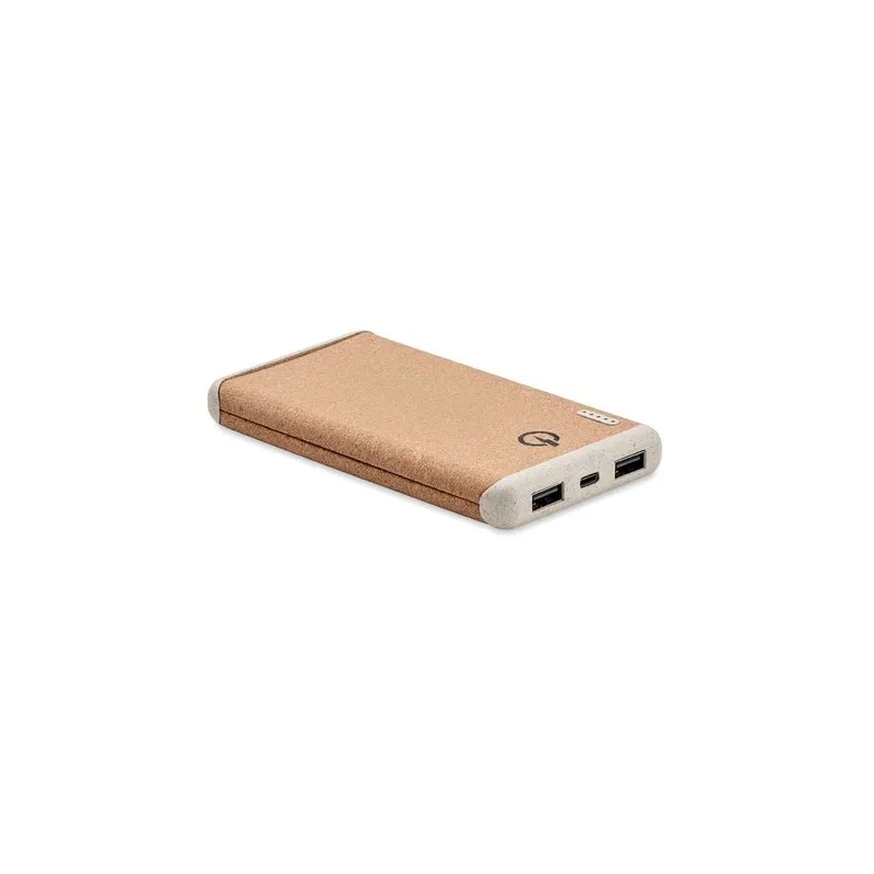 Powerbank Écologique Personnalisée 10000mAh à Charge Rapide RALIA Matières : coton Couleurs : drapeau France