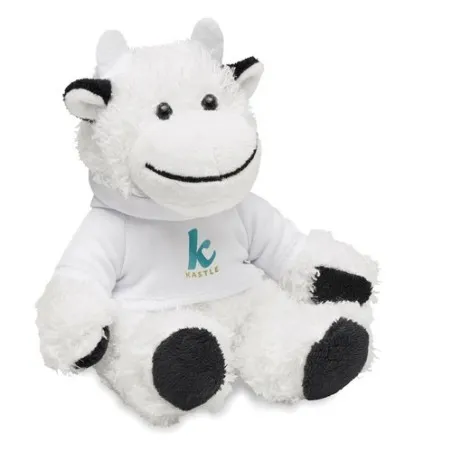 Peluche Vache Personnalisée Publicitaire MANNY Matières : coton Couleurs : drapeau Portugal goodies publicitaire événementiel