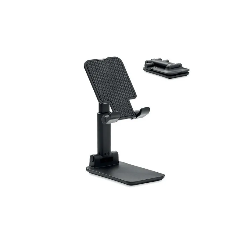 Support Téléphone Pliable en ABS Personnalisé FLOB Couleurs : argenté Matières : acier inoxydable recyclé