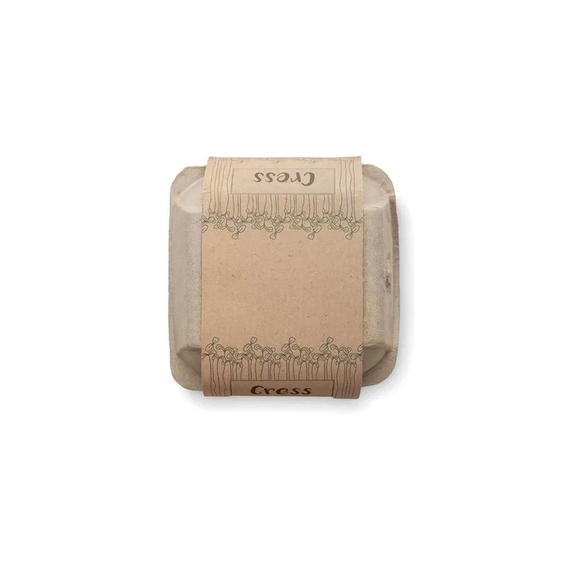 Kit de culture écologique et pratique personnalisé de cresson Couleurs : argenté Matières : acier inoxydable recyclé personnalis