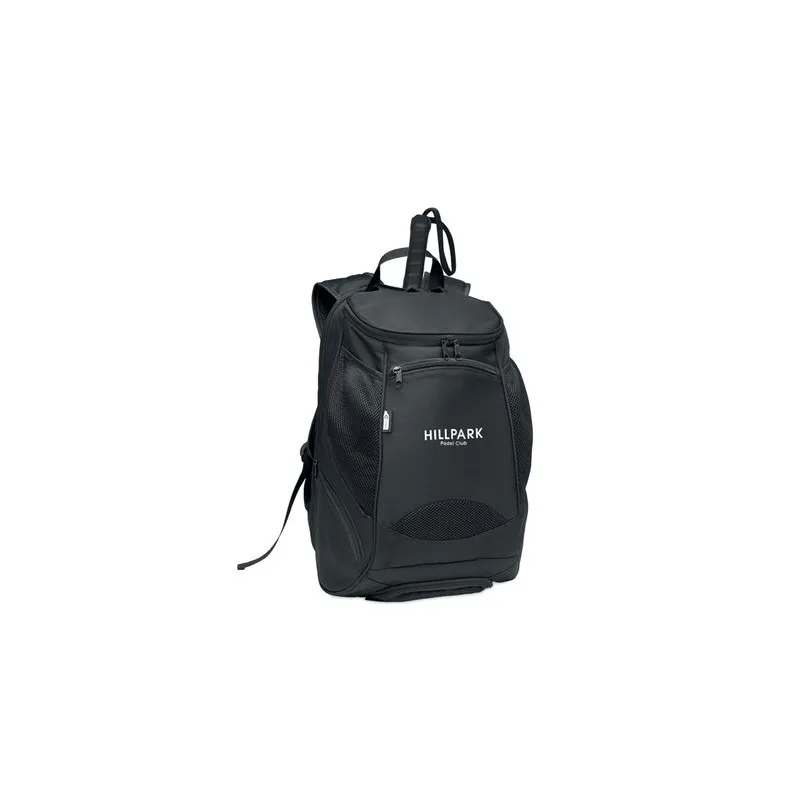 Sac à dos de sport écologique et personnalisable en RPET 600D - OLYMPIC Matières : polyéthylène (PE) Taille textile : XXL Couleu