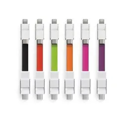 HUB Écologique Multiport HDMI, USB-C & USB-A - Accessoire High-Tech Pratique Couleurs : blanc Matières : polyester recyclé 2