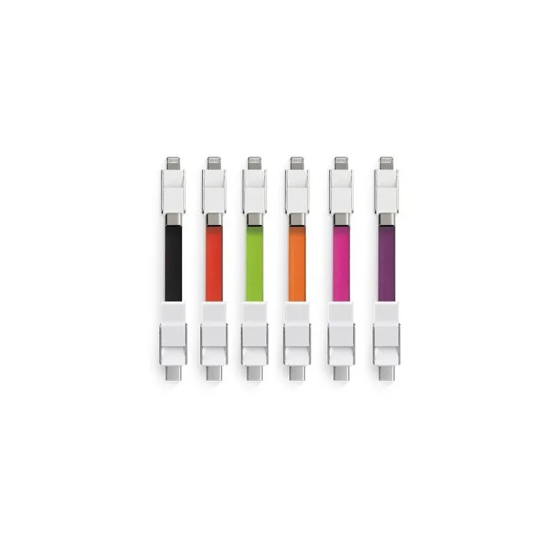 HUB Écologique Multiport HDMI, USB-C & USB-A - Accessoire High-Tech Pratique Couleurs : blanc Matières : polyester recyclé perso