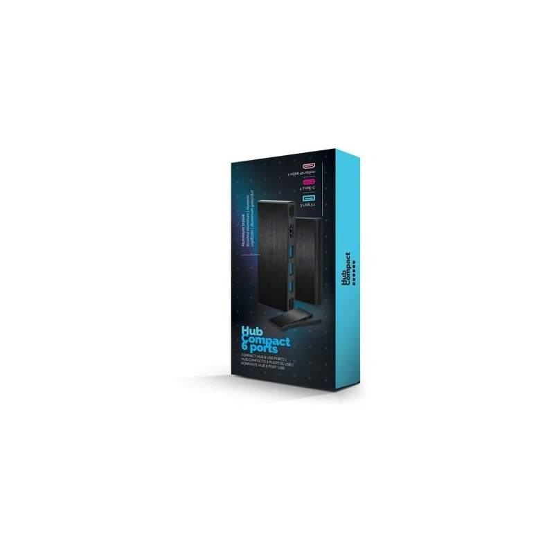 HUB Écologique Multiport HDMI, USB-C & USB-A - Accessoire High-Tech Pratique Couleurs : blanc Matières : polyester recyclé marqu