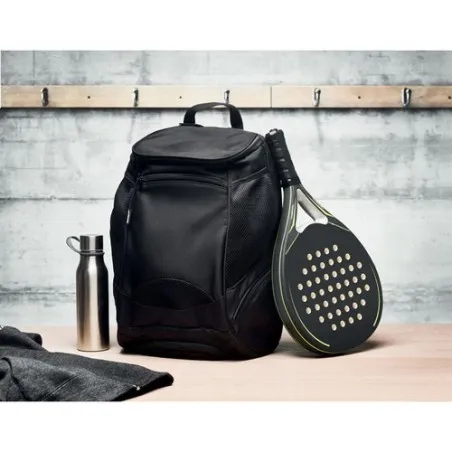 Sac à dos de sport écologique et personnalisable en RPET 600D - OLYMPIC Matières : polyéthylène (PE) Taille textile : XXL Couleu