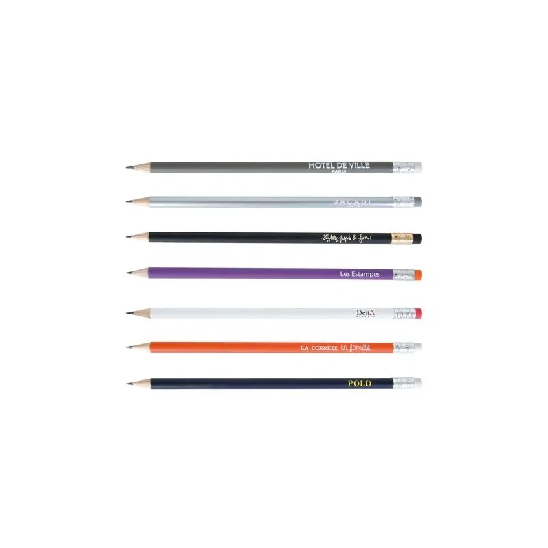 Crayon Bi-Couleurs Écologique 17,6 Pantone T - Personnalisable ECO ROND Couleurs : jaune Matières : polyester recyclé cadeau col