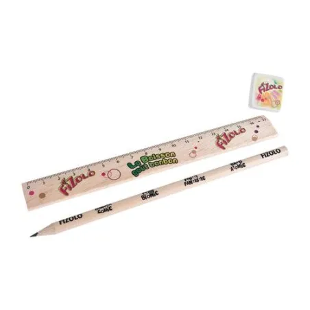 Kit Écolier Personnalisable Écologique 3 Matières : aluminium recyclé  Couleurs : rose cadeau client original