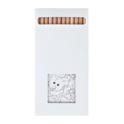 Kit Écologique de Coloriage avec 12 Crayons - Objets Publicitaires 8,7 Matières : acier Couleurs : olive 2