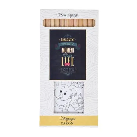 Kit Écologique de Coloriage avec 12 Crayons - Objets Publicitaires 8,7 Matières : acier Couleurs : olive goodies publicitaire év