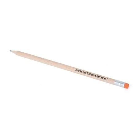 Crayon Écologique Personnalisable 17,6 cm - Éco ROND San Vern T Gomme Matières : bambou Couleurs : naturel accessoire événementi