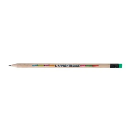 Crayon Écologique Personnalisable 17,6 cm - Éco ROND San Vern T Gomme Matières : bambou Couleurs : naturel cadeau affaires éléga