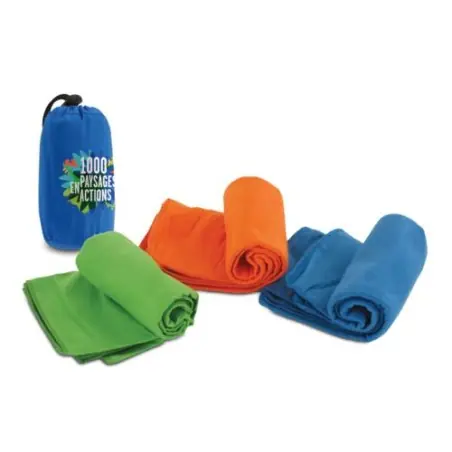 Serviette Microfibre avec Pochon - Idéale pour le Sport Personnalisé