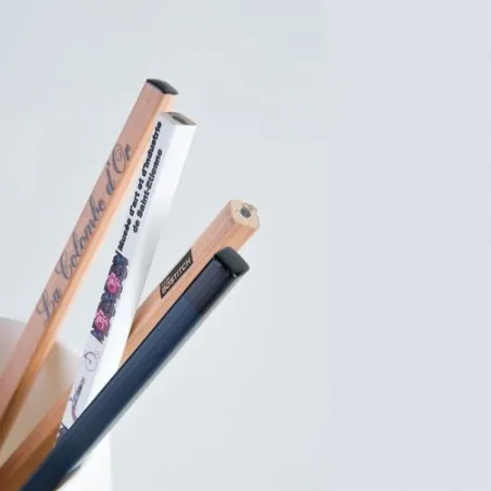 Crayon Coeur Personnalisé Élégant 17,6 cm - Prestige Couleurs : blanc cadeau entreprise pas cher