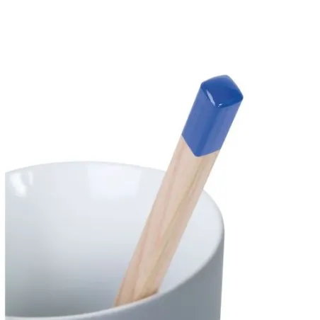 Crayon Coeur Personnalisé Élégant 17,6 cm - Prestige Couleurs : blanc impression logo haute qualité