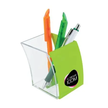 Pot à Crayons Personnalisé en PS Cristal