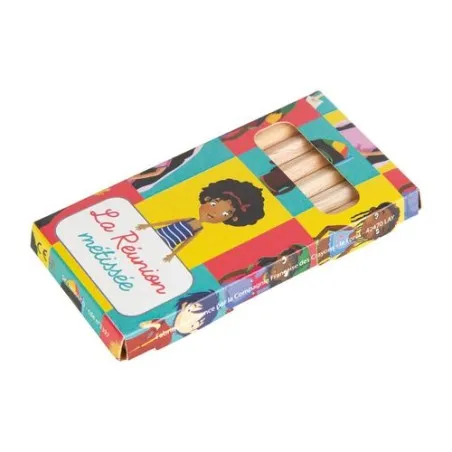 Étui Écologique Personnalisable pour 6 Crayons Aquarellables 8,7 - Crayons COUL Matières : polyester Couleurs : bleu cadeau clie