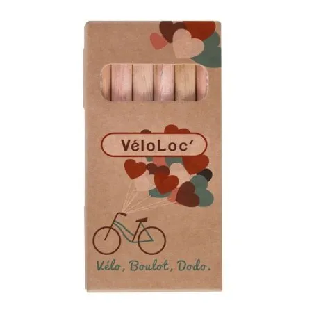 Étui Écologique Personnalisable pour 6 Crayons Aquarellables 8,7 - Crayons COUL Matières : polyester Couleurs : bleu cadeau entr