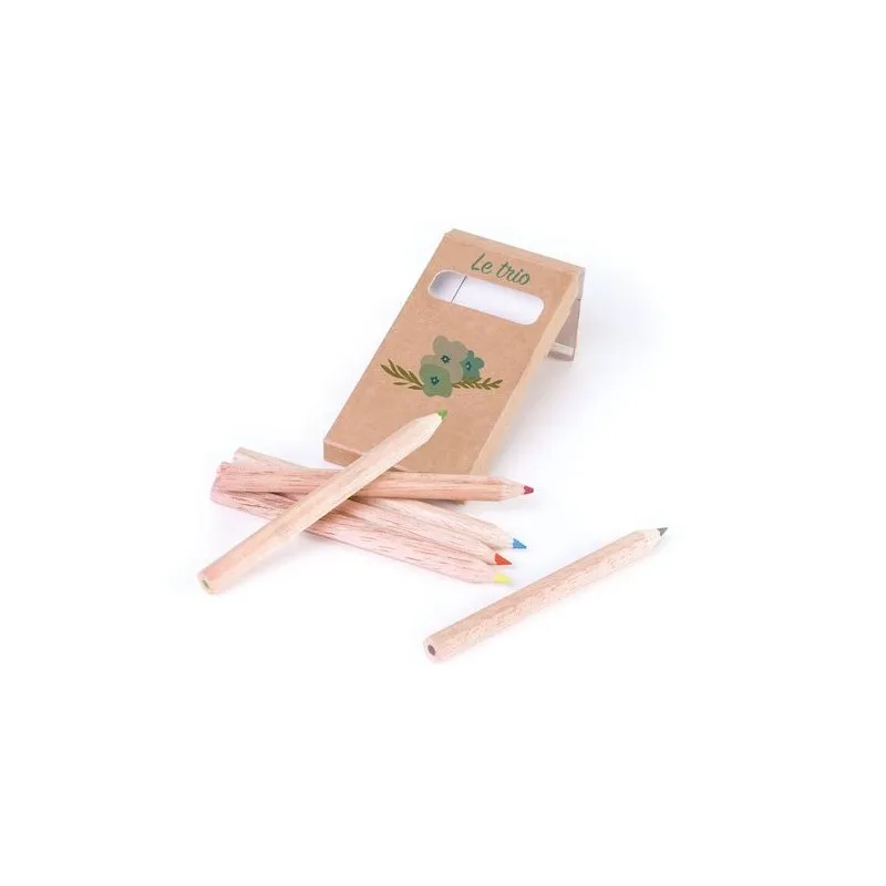 Étui Écologique Personnalisable pour 6 Crayons Aquarellables 8,7 - Crayons COUL Matières : polyester Couleurs : bleu livraison e