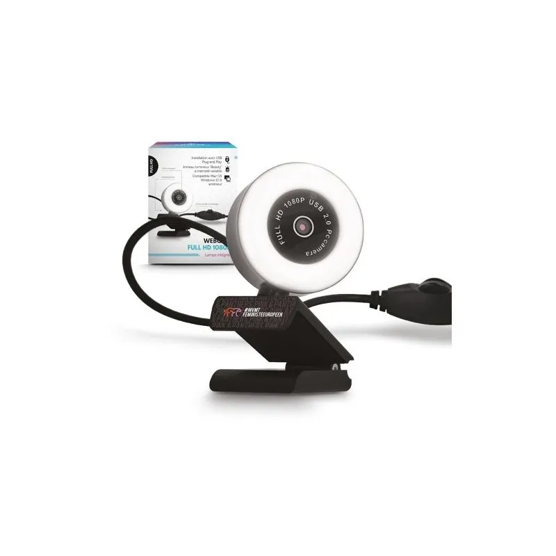 Webcam HD 1080P avec Micro Intégré - Idéale pour vos Visios