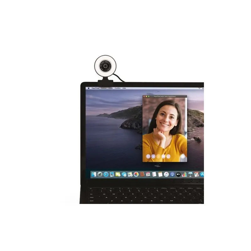 Webcam HD 1080P avec Micro Intégré - Idéale pour vos Visios