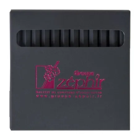 Étui noir personnalisé pour 12 crayons couleur - Cadeau d'entreprise Matières : plastique Couleurs : turquoise