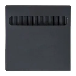 Étui noir personnalisé pour 12 crayons couleur - Cadeau d'entreprise Matières : plastique Couleurs : turquoise 2