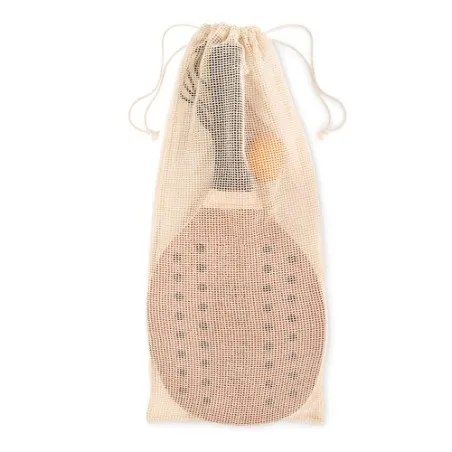 Set de beach tennis en bois de rose personnalisé - PALAS Matières : carton recyclé personnalisable avec votre logo