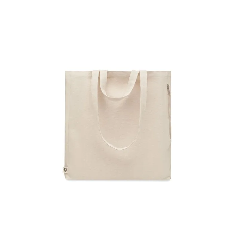 Sac shopping écologique en coton recyclé - GAVE Matières : PVC Couleurs : bleu cadeau entreprise pas cher