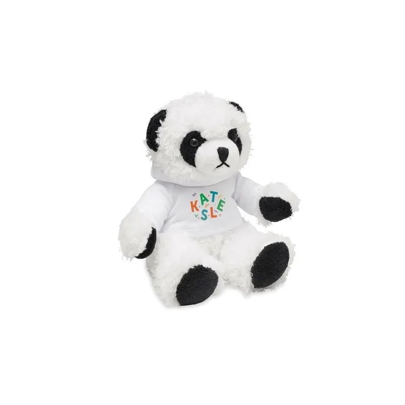 Peluche Panda écologique personnalisée - PENNY Couleurs : noir goodies publicitaire événementiel