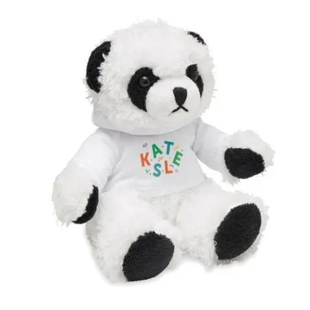 Peluche Panda écologique personnalisée - PENNY Couleurs : noir goodies publicitaire événementiel