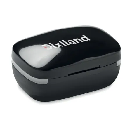 Oreillettes TWS sans fil performantes avec étui - KOLOR Couleurs : rouge goodies publicitaire événementiel