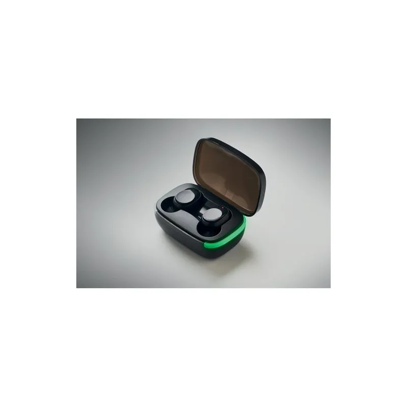 Oreillettes TWS sans fil performantes avec étui - KOLOR Couleurs : rouge impression haute définition