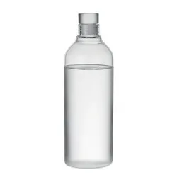Bouteille Pratique en Borosilicate 1L Personnalisée LARGE LOU Couleurs : blanc 2