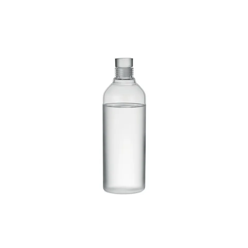Bouteille Pratique en Borosilicate 1L Personnalisée LARGE LOU Couleurs : blanc personnalisable avec votre logo