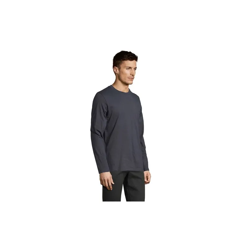 Tee-shirt Homme Personnalisé 100% Coton 190g - IMPERIAL MEN LSL Matières : PET recyclé Couleurs : gris livraison express 24h 48h