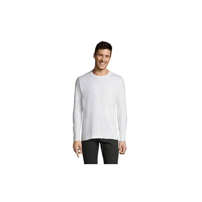 Tee-shirt Homme Personnalisé 100% Coton 190g - IMPERIAL MEN LSL Matières : plastique Couleurs : blanc livraison express 24h 48h