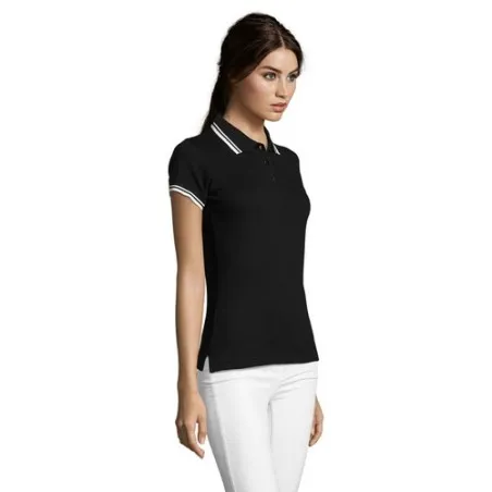 Polo Femme Personnalisé 200g 100% Coton - Pasadena personnalisable avec votre logo