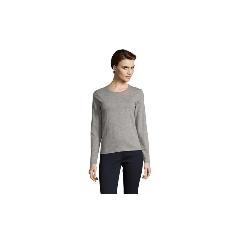 T-shirt Femme Personnalisé Élégant et Confortable - IMPERIAL LSL Matières : verre recyclé marquage laser ultra précis