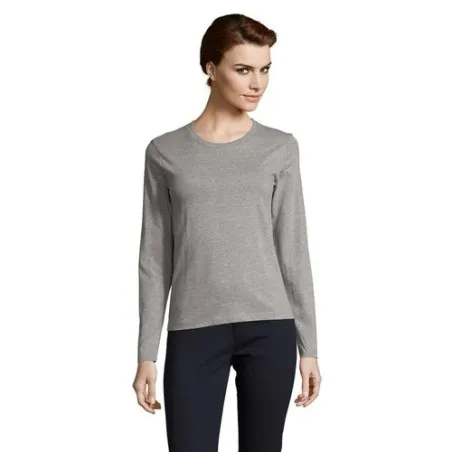 T-shirt Femme Personnalisé Élégant et Confortable - IMPERIAL LSL Matières : verre recyclé marquage laser ultra précis