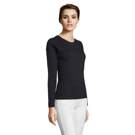 T-shirt Femme Personnalisé Élégant et Confortable - IMPERIAL LSL Matières : coton Couleurs : naturel personnalisation sur mesure