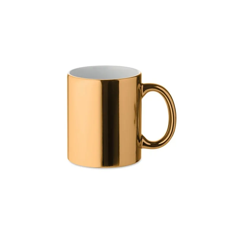 Tasse métalisée en céramique, cadeau d'entreprise HOLLY personnalisable avec votre logo