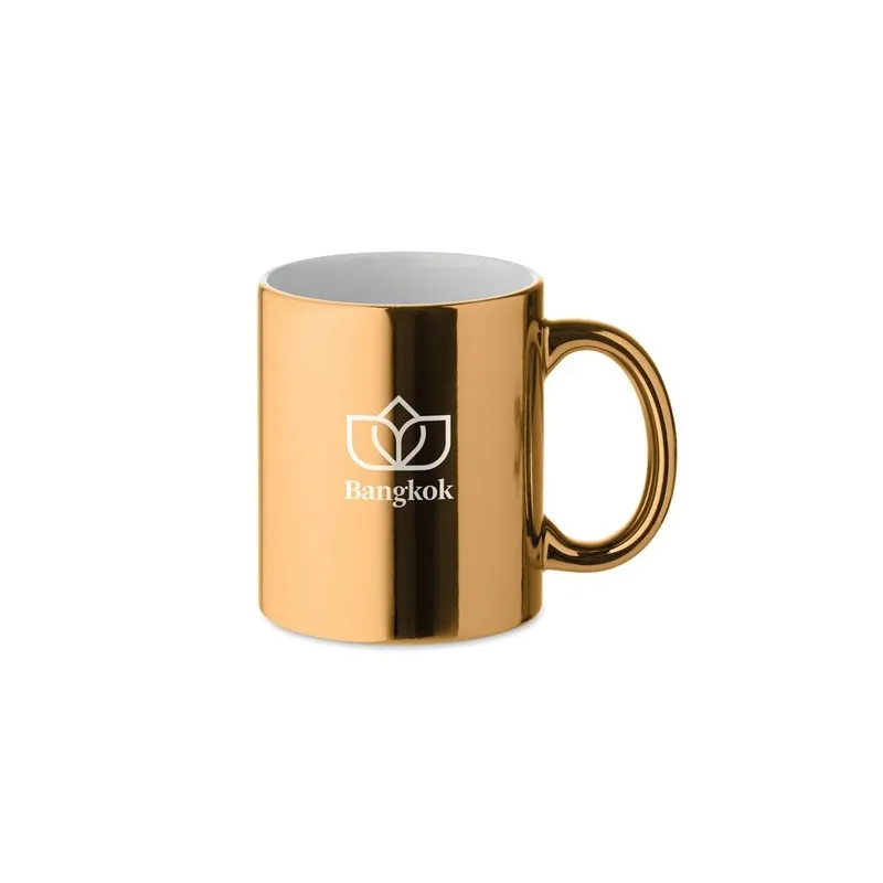 Tasse métalisée en céramique, cadeau d'entreprise HOLLY personnalisation rapide en France
