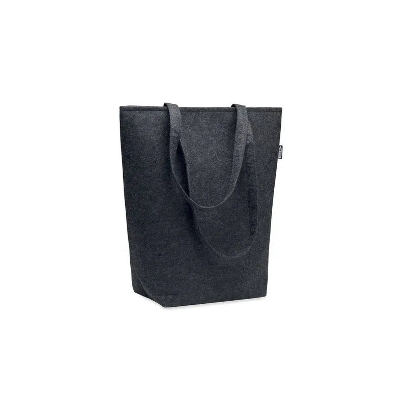 Sac Shopping Écologique en Feutre RPET Personnalisé NATA Couleurs : bleu foncé personnalisable avec votre logo