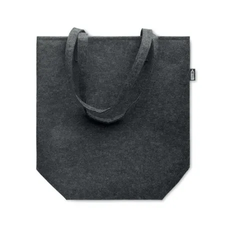 Sac Shopping Écologique en Feutre RPET Personnalisé NATA Couleurs : bleu foncé impression haute définition